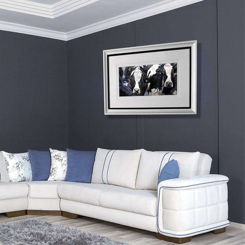 A Friesan that Really Captured the Locals in a White & Blk Combo - The Quality Framing Company & Imaging Services