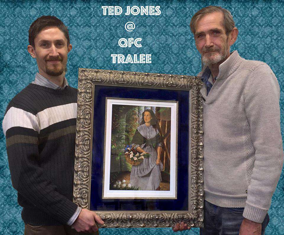Richard with the artist Ted Jones & a Signed Ltd Edtion framed in an Italian handmade Frame - The Quality Framing Company & Imaging Services