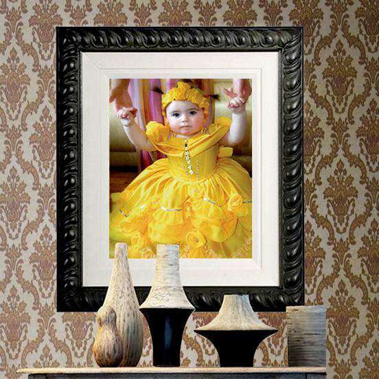 Baroque Frame on a Young Girl from Killarney - The Quality Framing Company & Imaging Services