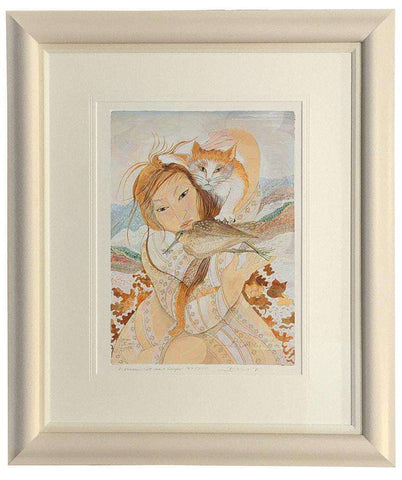 Woman & Snipe by Pauline Bewick - The Quality Framing Company & Imaging Services