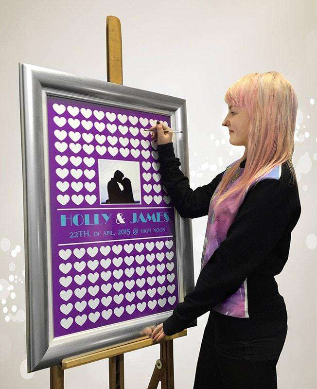 NEW Array of Hearts Wedding Signing Gift - The Quality Framing Company & Imaging Services