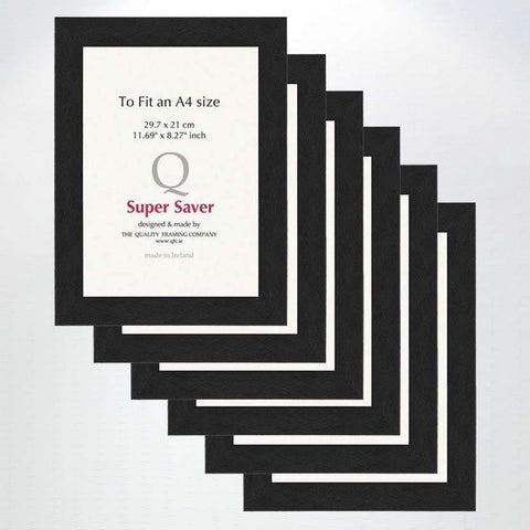Black Brushed 40mm Picture Frame I 6 Pack - The Quality Framing Company & Imaging Services