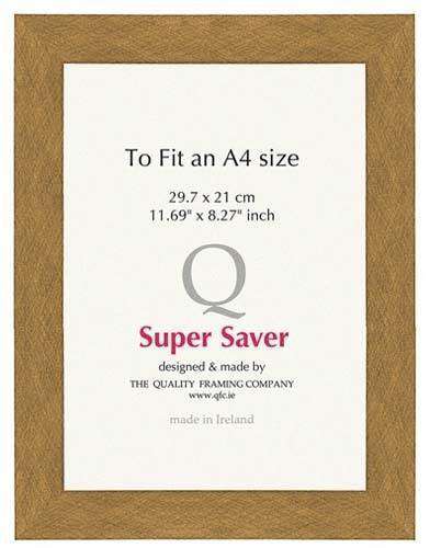 Gold Brushed 40mm Picture Frame I 6 Pack - The Quality Framing Company & Imaging Services