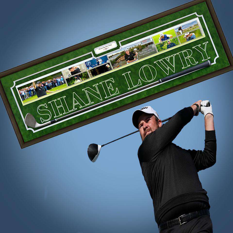 Shane Lowry Golf Club & Photo Collage - The Quality Framing Company & Imaging Services