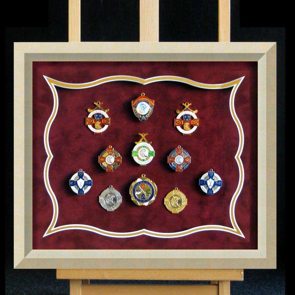 Assorted Medals Suedette Mounted - The Quality Framing Company & Imaging Services